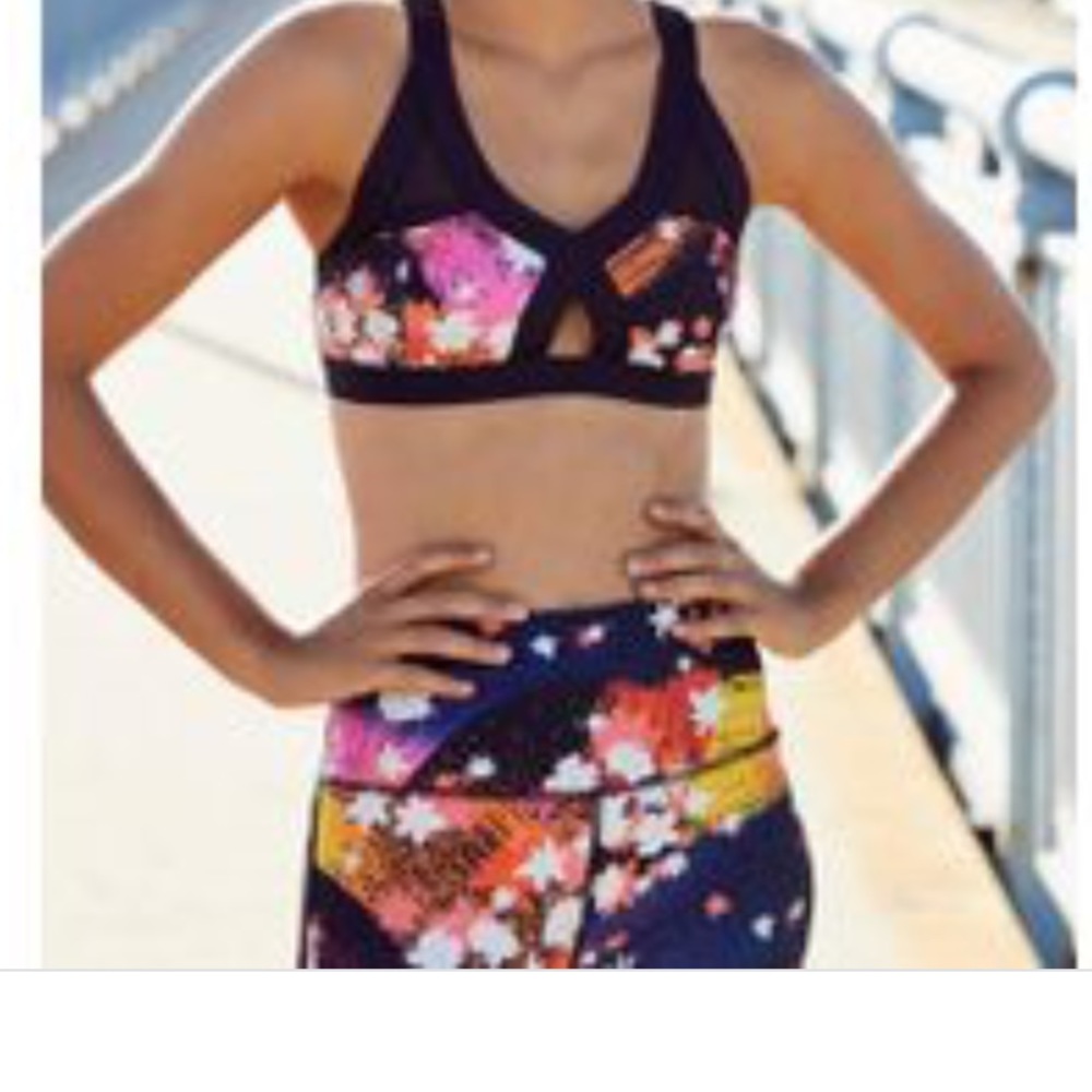 Free People NWT Medium Leggings Liza Illusion - Picture 4 of 8